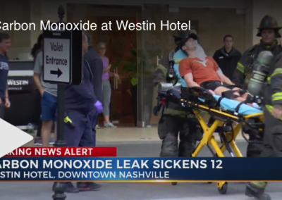 14 Treated for Carbon Monoxide Exposure at Downtown Nashville Hotel