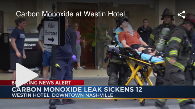 14 Treated for Carbon Monoxide Exposure at Downtown Nashville Hotel