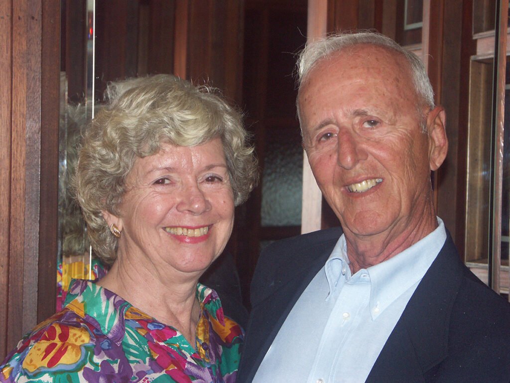 Dr. Eugene Nagel, right, and his wife, Joan. 