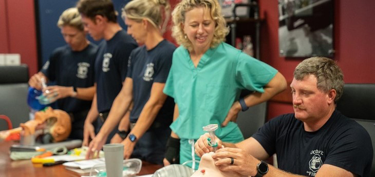 Certified Registered Nurse Anesthetists Provide Training for UC Davis Fire Department